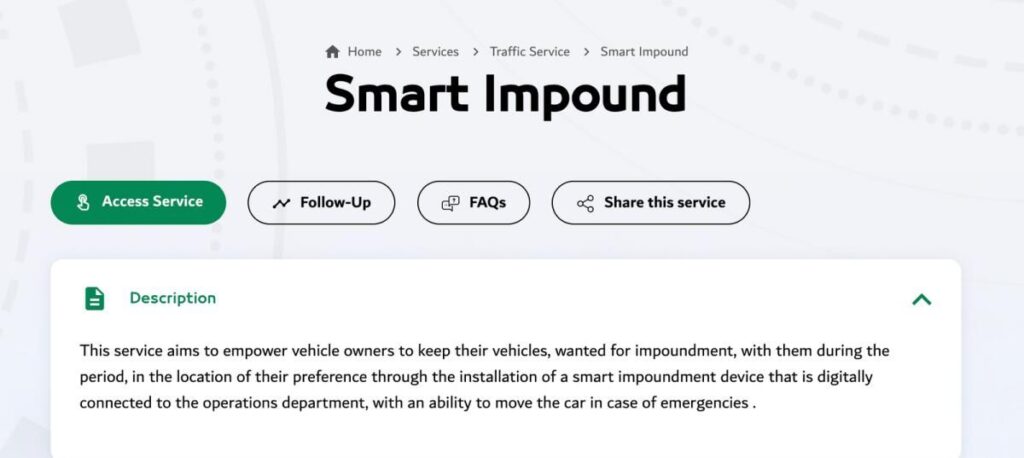 Fotoğraf: Dubai Polisi web sitesi