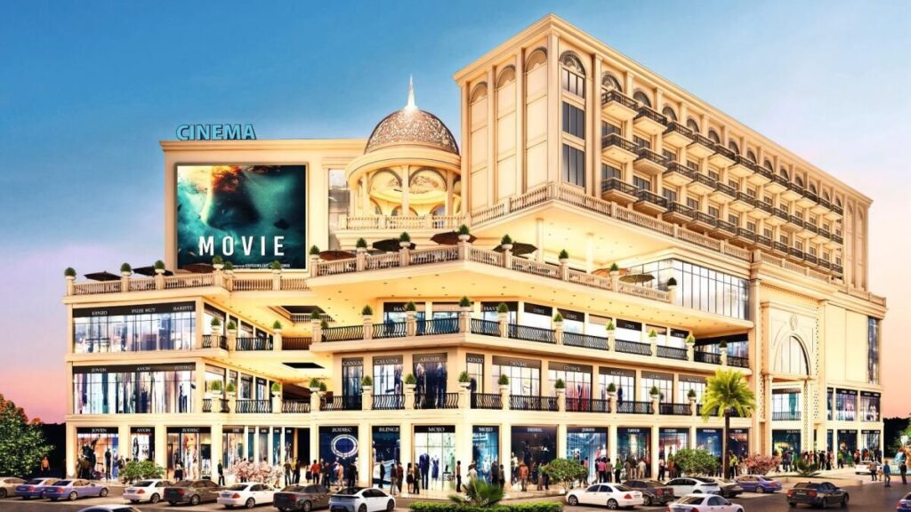 Sanatsal izlenimbirlikte Avlu Alışveriş Merkezi, Vrindavan