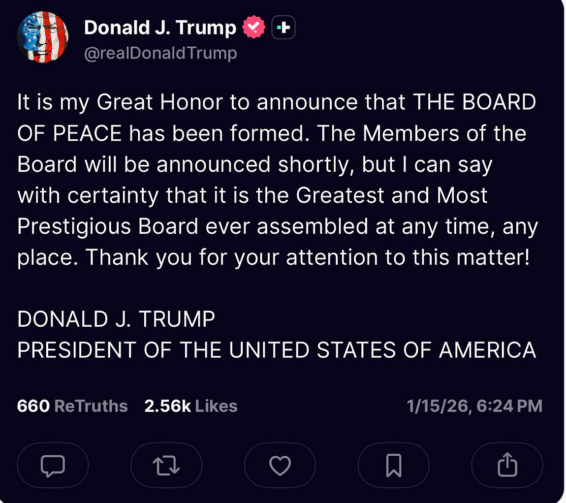 'Şimdiye Kadarki En Büyük Toplantı': Trump, Gazze için 'Barış Kurulu' Kurulduğunu Duyurdu